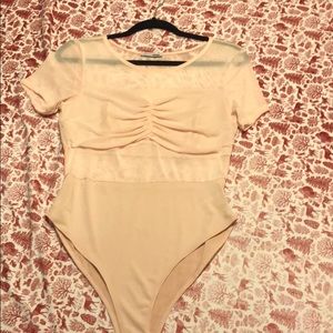 Pink mesh bodysuit super cute! :)